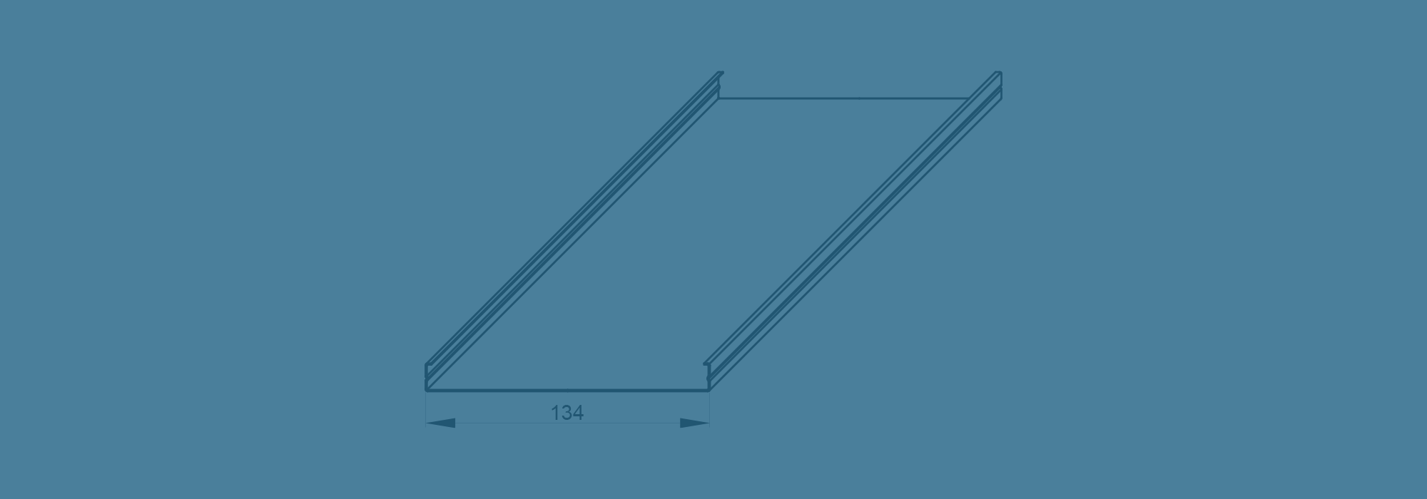 Aluminium strip ceilings – open joint – module 150