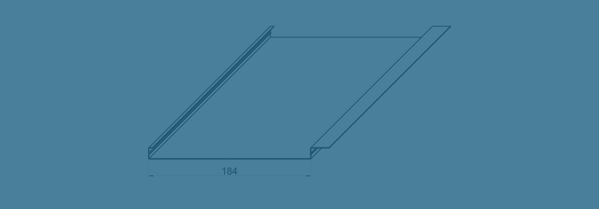 Aluminium strip ceilings – closed joint – module 200