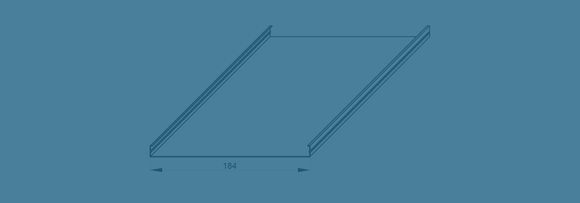 Aluminium strip ceilings – open joint – module 200