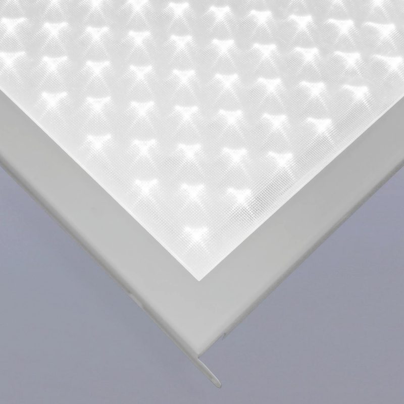 LED-Leuchte Klemm-Klapp Quattro-Line mit Mikro-Prismen-Abdeckung IP65Plus