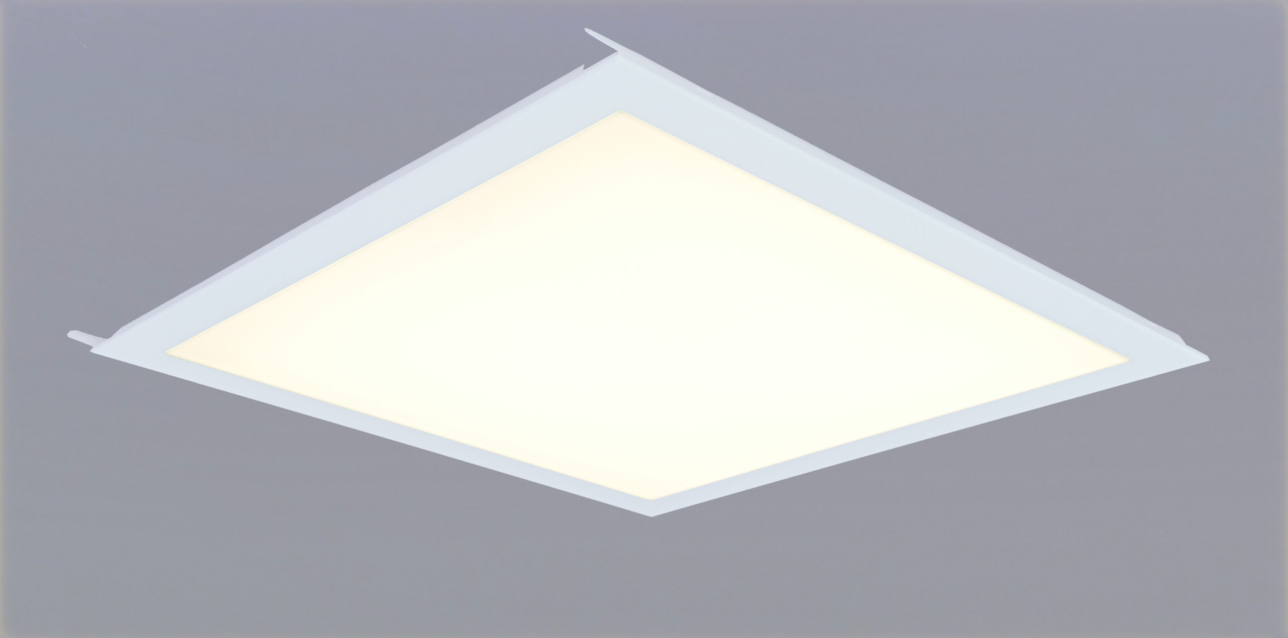 LED luminaire Quattro-Line for metal lay-in tiles with opal acrylic glass cover IP40/IP20