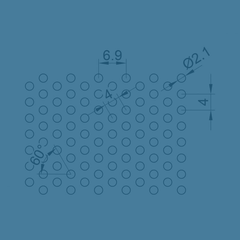 Hole pattern Rv 2.1 - 4.00