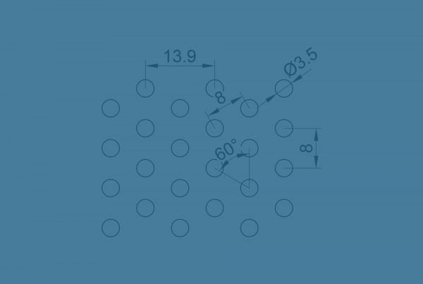 Hole pattern 3.50 - 8.00